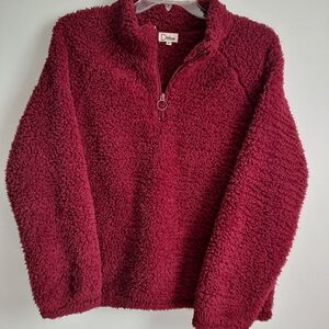 Ditto Burgundy Fleece Pullover